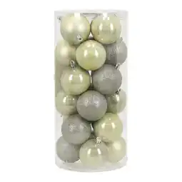 Van Cranenbroek Kerstbal 6cm mix 26st white mint aanbieding