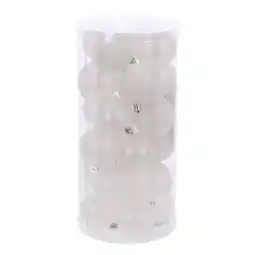 Van Cranenbroek Kerstbal 6cm mix 24st winter white aanbieding