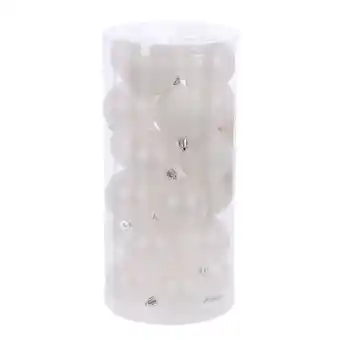 Van Cranenbroek Kerstbal 6cm mix 24st winter white aanbieding