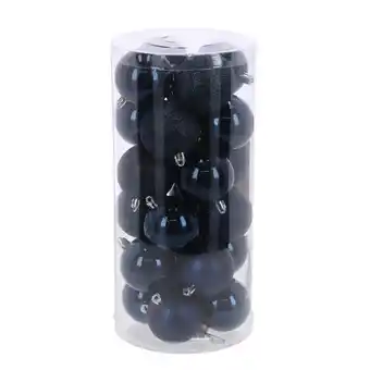 Van Cranenbroek Kerstbal 6cm mix 24st night blue aanbieding