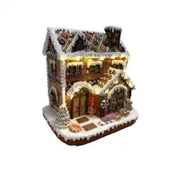Van Cranenbroek Kerstdorp gingerbread zuurstok 17x18cm aanbieding
