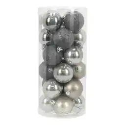 Van Cranenbroek Kerstbal 6cm mix koker 24st mouse grey aanbieding