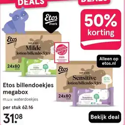 Etos Etos billendoekjes megabox aanbieding