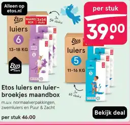 Etos Etos luiers en luier- broekjes maandbox aanbieding