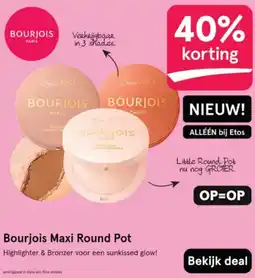 Etos Bourjois Maxi Round Pot aanbieding