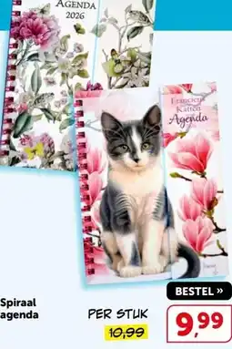 Boekenvoordeel Spiraal agenda aanbieding