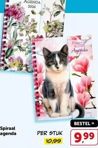Boekenvoordeel Spiraal agenda aanbieding