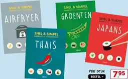Boekenvoordeel SNEL & SIMPEL KOKEN MET 3-6 INGREDIENTEN aanbieding