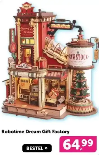 Boekenvoordeel Robotime Dream Gift Factory aanbieding