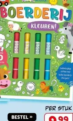 Boekenvoordeel Pret op de boerderij met kleuren aanbieding