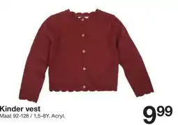 Zeeman Kinder vest aanbieding