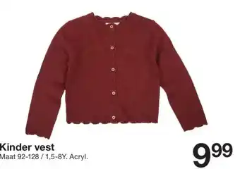 Zeeman Kinder vest aanbieding