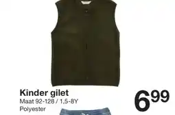 Zeeman Kinder gilet aanbieding