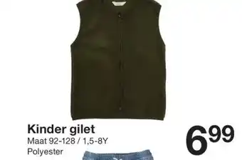 Zeeman Kinder gilet aanbieding