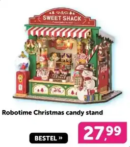Boekenvoordeel Robotime Christmas candy stand aanbieding