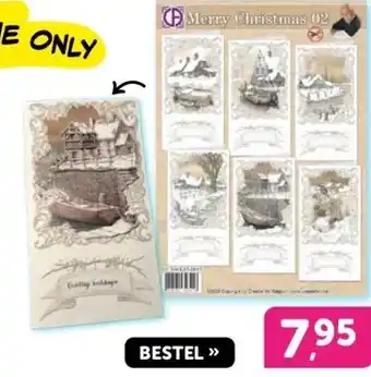 Boekenvoordeel Merry Christmas 02 kaartenpakket aanbieding