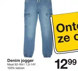 Zeeman Denim jogger aanbieding