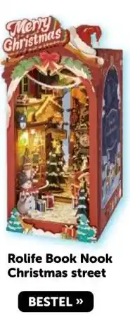 Boekenvoordeel Rolife Book Nook Christmas street aanbieding