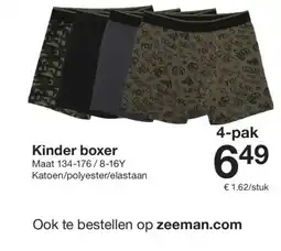 Zeeman Kinder boxer aanbieding