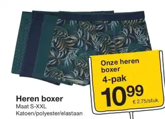 Zeeman Heren boxer aanbieding