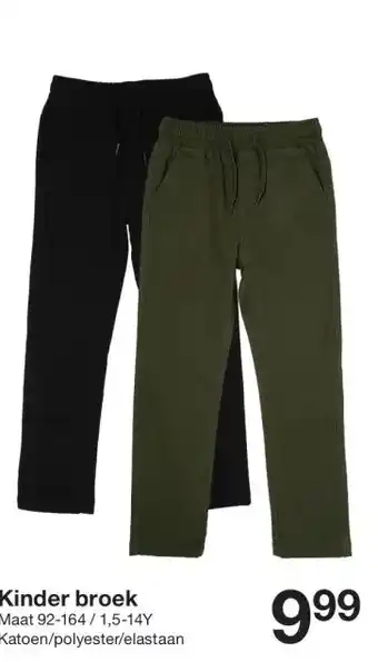 Zeeman Kinder broek aanbieding
