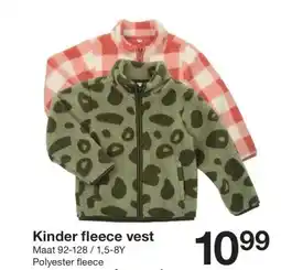 Zeeman Kinder fleece vest aanbieding