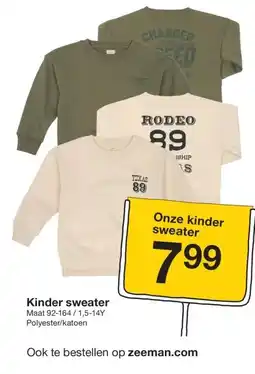 Zeeman Kinder sweater aanbieding
