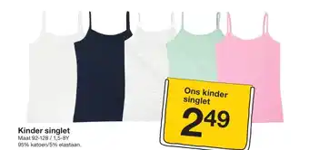 Zeeman Kinder singlet aanbieding