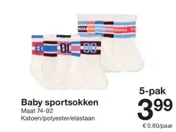 Zeeman Baby sportsokken aanbieding