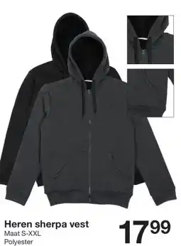 Zeeman Heren sherpa vest aanbieding