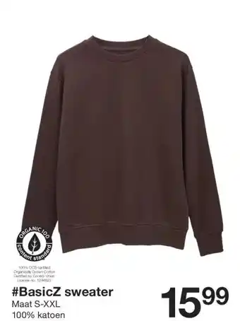 Zeeman #BasicZ sweater aanbieding