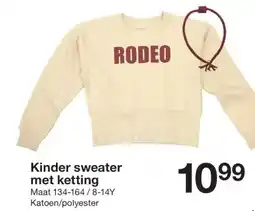 Zeeman Kinder sweater met ketting aanbieding