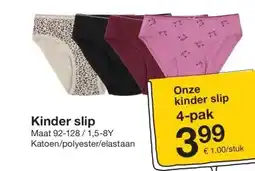 Zeeman Kinder slip aanbieding
