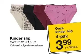 Zeeman Kinder slip aanbieding