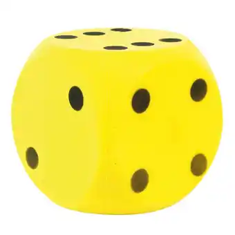 Top1Toys Dobbelsteen Bal Soft Geel 16 Cm aanbieding