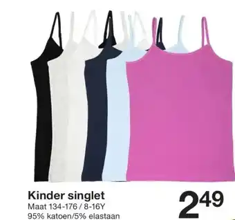 Zeeman Kinder singlet aanbieding