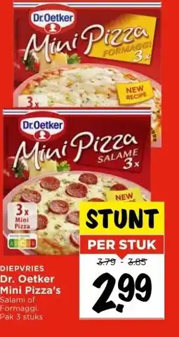 Vomar Voordeelmarkt Dr. Oetker Mini Pizza's aanbieding