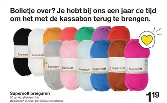 Zeeman Supersoft breigaren aanbieding