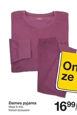 Zeeman Dames pyjama aanbieding
