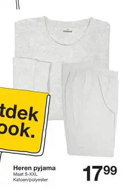 Zeeman Heren pyjama aanbieding