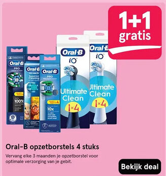 Etos Oral-B opzetborstels aanbieding