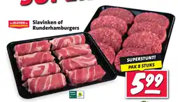Nettorama Slavinken of Runderhamburgers aanbieding