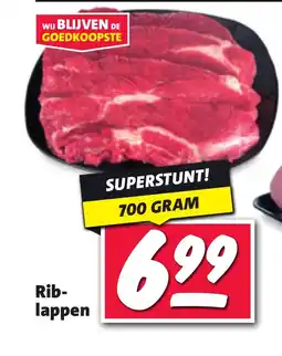 Nettorama Rib- lappen aanbieding