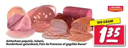 Nettorama Runderlever gelardeerd, Pain de Provence of gegrilde Bacon aanbieding