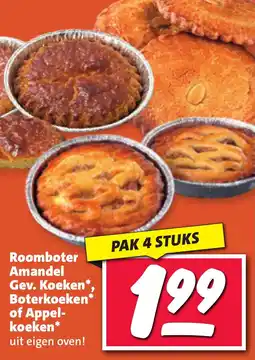 Nettorama Roomboter Amandel Gev. Koeken Boterkoeken of Appel- koeken aanbieding