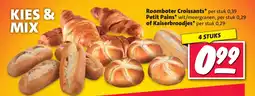 Nettorama Roomboter Croissants Petit Pains of Kaiserbroodjes aanbieding