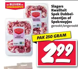 Nettorama Slagers Kwaliteit Spek Dobbel- steentjes of Spekreepjes aanbieding