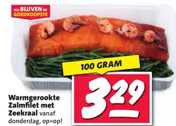 Nettorama Warmgerookte Zalmfilet met Zeekraal aanbieding