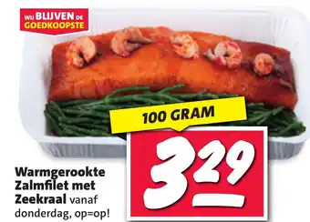 Nettorama Warmgerookte Zalmfilet met Zeekraal aanbieding