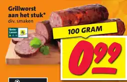 Nettorama Grillworst aan het stuk aanbieding